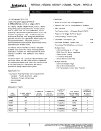 Datasheet HIN202CB manufacturer Intersil